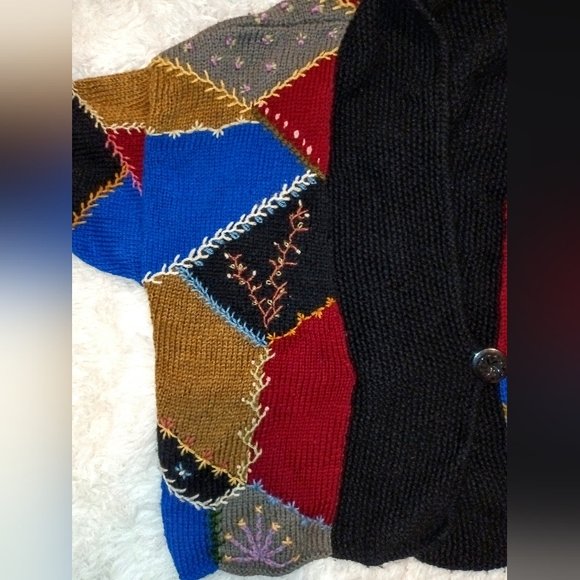 Handmade Vintage Raverly #11 Crazy Quilt Patchwork Crochet Pattern - Picture 9 of 12